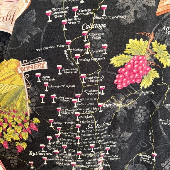 Napa Valley Wine Trail - Mens Shirt - David Carey Originals - Size Large - Picture 8 of 9
